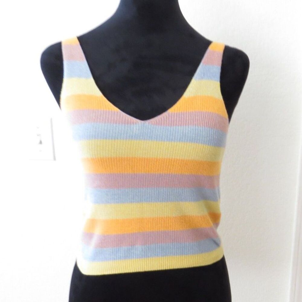 RVCA Rainshadow Sweater Tank Boho Festival 100% Cotton S EUC - Picture 2 of 8